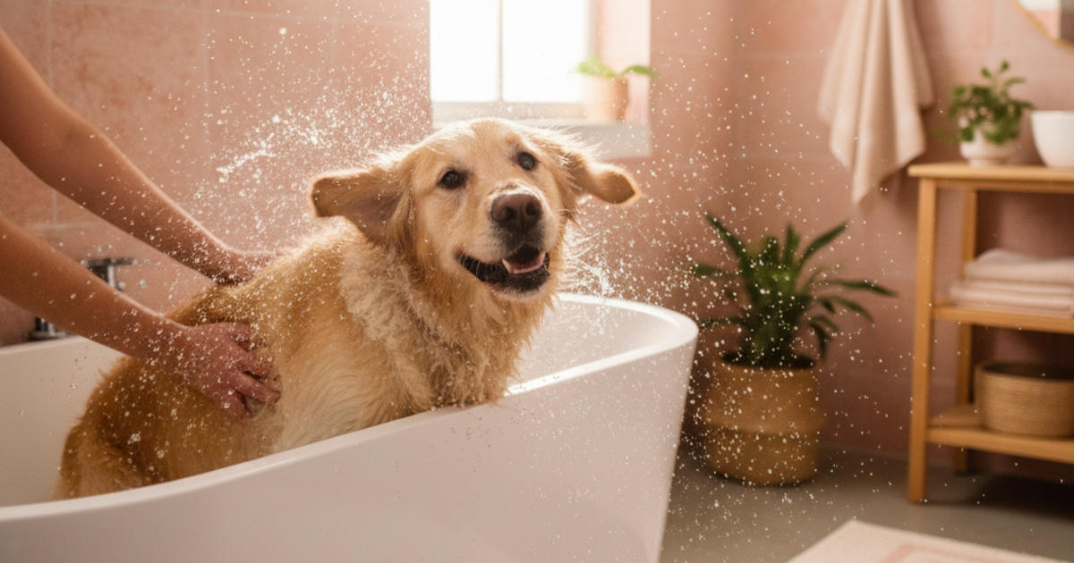 Dein Hund kratzt sich nach dem Baden? Das Wasser könnte schuld sein
