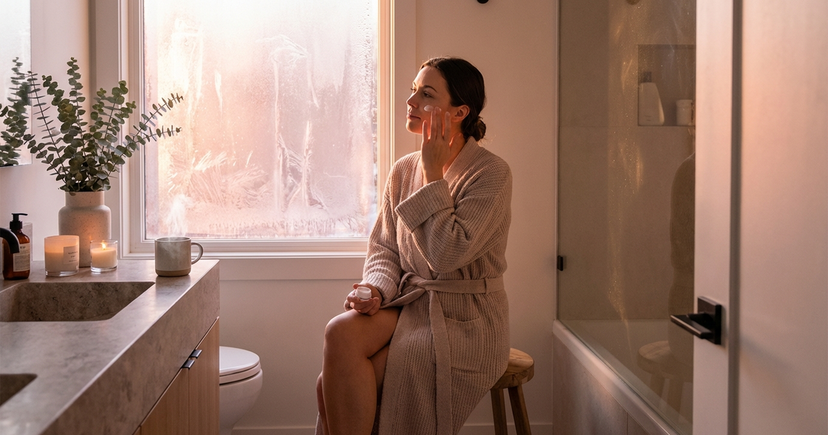 Trockene Haut im Winter: Warum Eincremen allein nicht reicht